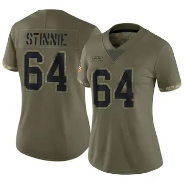 Nike Aaron Stinnie Women's Limited Tampa Bay Buccaneers Olive 2022 Salute To Service Jersey