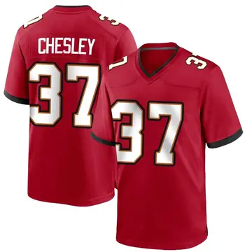 Nike Anthony Chesley Men's Game Tampa Bay Buccaneers Red Team Color Jersey