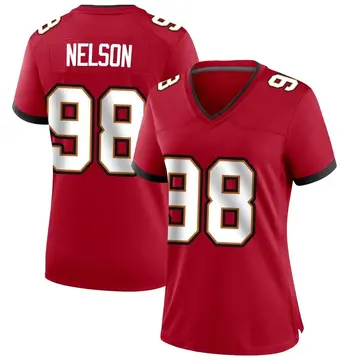 Nike Anthony Nelson Women's Game Tampa Bay Buccaneers Red Team Color Jersey