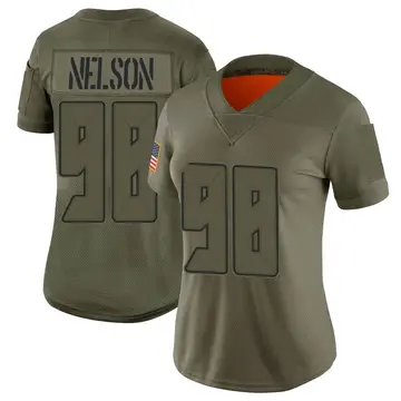 Nike Anthony Nelson Women's Limited Tampa Bay Buccaneers Camo 2019 Salute to Service Jersey
