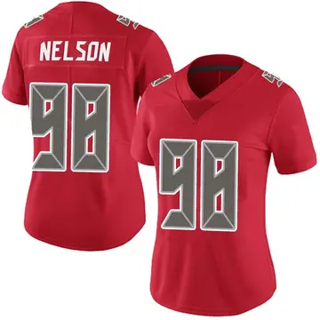 Nike Anthony Nelson Women's Limited Tampa Bay Buccaneers Red Team Color Vapor Untouchable Jersey