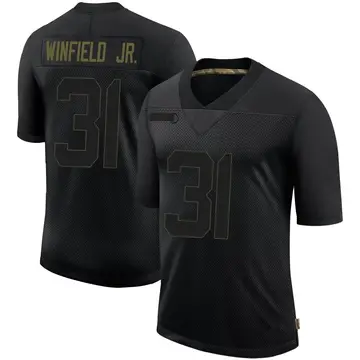 Nike Antoine Winfield Jr. Men's Limited Tampa Bay Buccaneers Black 2020 Salute To Service Jersey
