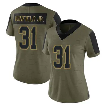 Nike Antoine Winfield Jr. Women's Limited Tampa Bay Buccaneers Olive 2021 Salute To Service Jersey