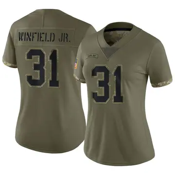 Nike Antoine Winfield Jr. Women's Limited Tampa Bay Buccaneers Olive 2022 Salute To Service Jersey