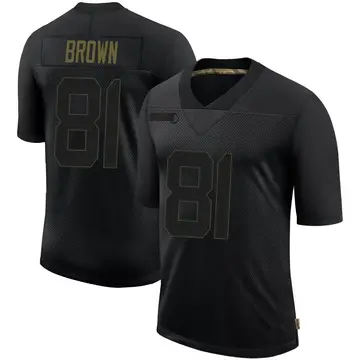 Nike Antonio Brown Men's Limited Tampa Bay Buccaneers Black 2020 Salute To Service Jersey