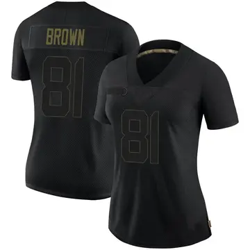 Nike Antonio Brown Women's Limited Tampa Bay Buccaneers Black 2020 Salute To Service Jersey