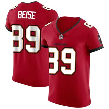 Nike Ben Beise Men's Elite Tampa Bay Buccaneers Red Vapor Jersey