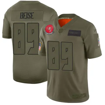 Nike Ben Beise Men's Limited Tampa Bay Buccaneers Camo 2019 Salute to Service Jersey