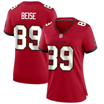 Nike Ben Beise Women's Game Tampa Bay Buccaneers Red Team Color Jersey