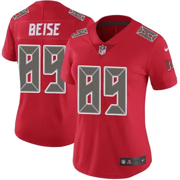 Nike Ben Beise Women's Limited Tampa Bay Buccaneers Red Color Rush Jersey