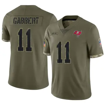 Nike Blaine Gabbert Men's Limited Tampa Bay Buccaneers Olive 2022 Salute To Service Jersey