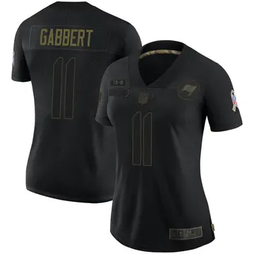 Nike Blaine Gabbert Women's Limited Tampa Bay Buccaneers Black 2020 Salute To Service Jersey