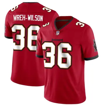 Nike Blidi Wreh-Wilson Men's Limited Tampa Bay Buccaneers Red Team Color Vapor Untouchable Jersey