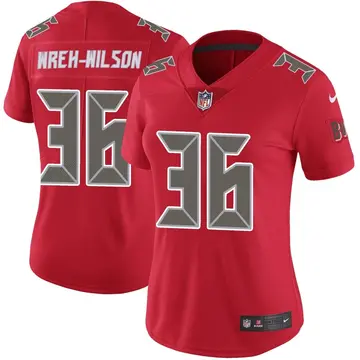 Nike Blidi Wreh-Wilson Women's Limited Tampa Bay Buccaneers Red Color Rush Jersey