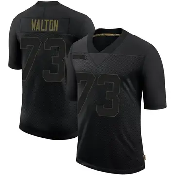 Nike Brandon Walton Men's Limited Tampa Bay Buccaneers Black 2020 Salute To Service Jersey