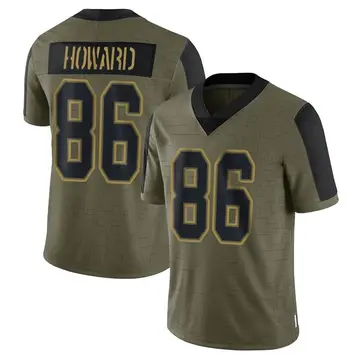 Nike Bug Howard Men's Limited Tampa Bay Buccaneers Olive 2021 Salute To Service Jersey
