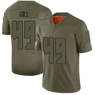 Nike Cam Gill Men's Limited Tampa Bay Buccaneers Camo 2019 Salute to Service Jersey