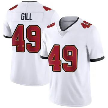 Nike Cam Gill Men's Limited Tampa Bay Buccaneers White Vapor Untouchable Jersey