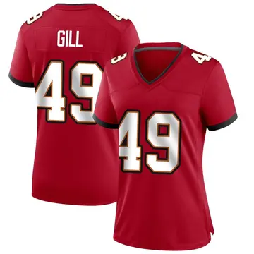 Nike Cam Gill Women's Game Tampa Bay Buccaneers Red Team Color Jersey