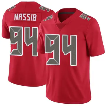 Nike Carl Nassib Men's Limited Tampa Bay Buccaneers Red Color Rush Jersey