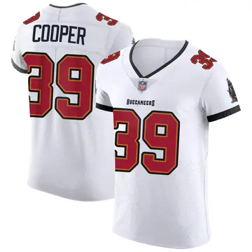 Nike Chris Cooper Men's Elite Tampa Bay Buccaneers White Vapor Jersey