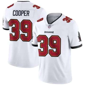 Nike Chris Cooper Men's Limited Tampa Bay Buccaneers White Vapor Untouchable Jersey