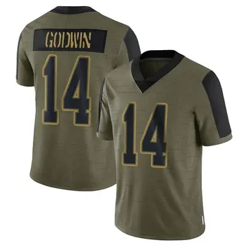 Nike Chris Godwin Men's Limited Tampa Bay Buccaneers Olive 2021 Salute To Service Jersey