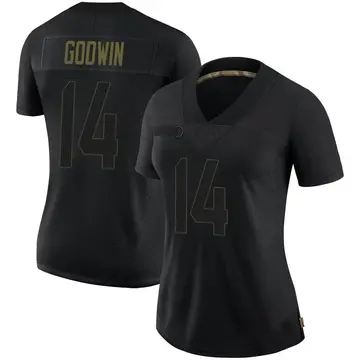 Nike Chris Godwin Women's Limited Tampa Bay Buccaneers Black 2020 Salute To Service Jersey