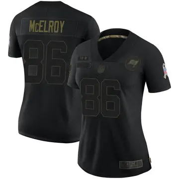 Nike Codey McElroy Women's Limited Tampa Bay Buccaneers Black 2020 Salute To Service Jersey