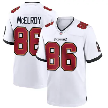 Nike Codey McElroy Youth Game Tampa Bay Buccaneers White Jersey