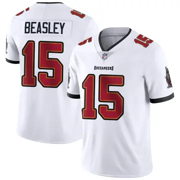 Nike Cole Beasley Men's Limited Tampa Bay Buccaneers White Vapor Untouchable Jersey