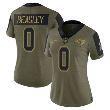 Nike Cole Beasley Women's Limited Tampa Bay Buccaneers Olive 2021 Salute To Service Jersey