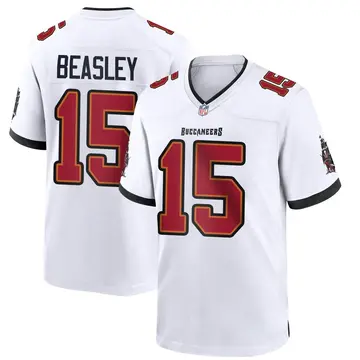Nike Cole Beasley Youth Game Tampa Bay Buccaneers White Jersey
