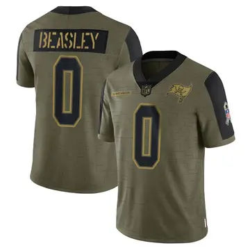 Nike Cole Beasley Youth Limited Tampa Bay Buccaneers Olive 2021 Salute To Service Jersey