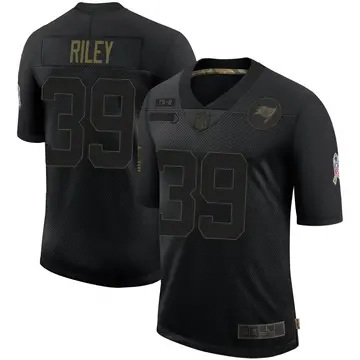 Nike Curtis Riley Men's Limited Tampa Bay Buccaneers Black 2020 Salute To Service Jersey