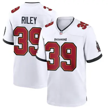 Nike Curtis Riley Youth Game Tampa Bay Buccaneers White Jersey