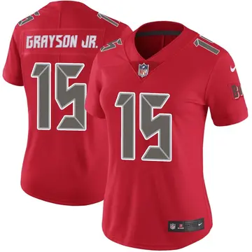Nike Cyril Grayson Jr. Women's Limited Tampa Bay Buccaneers Red Color Rush Jersey