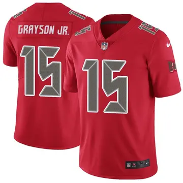 Nike Cyril Grayson Jr. Youth Limited Tampa Bay Buccaneers Red Color Rush Jersey