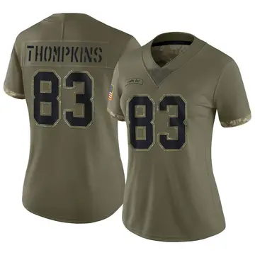 Nike Deven Thompkins Women's Limited Tampa Bay Buccaneers Olive 2022 Salute To Service Jersey