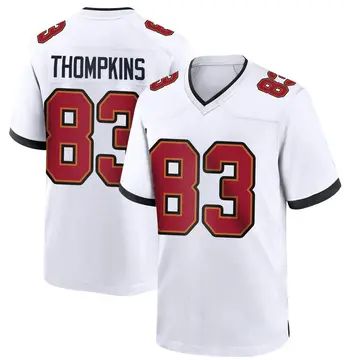 Nike Deven Thompkins Youth Game Tampa Bay Buccaneers White Jersey