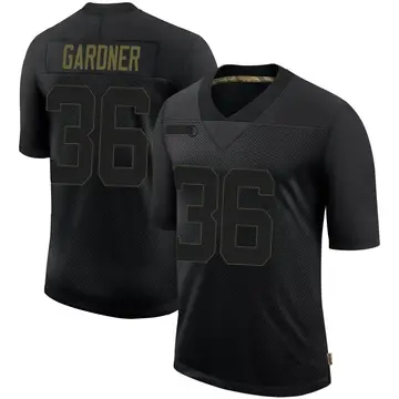 Nike Don Gardner Men's Limited Tampa Bay Buccaneers Black 2020 Salute To Service Jersey
