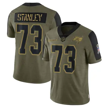Nike Donell Stanley Men's Limited Tampa Bay Buccaneers Olive 2021 Salute To Service Jersey