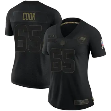 Nike Dylan Cook Women's Limited Tampa Bay Buccaneers Black 2020 Salute To Service Jersey