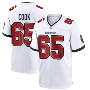 Nike Dylan Cook Youth Game Tampa Bay Buccaneers White Jersey