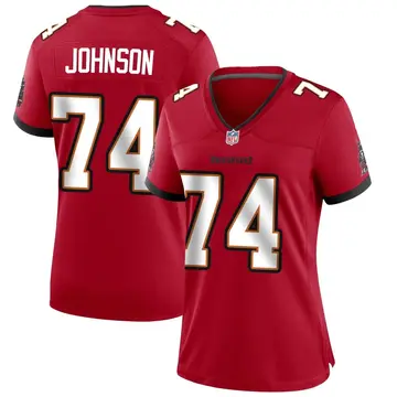 Nike Fred Johnson Women's Game Tampa Bay Buccaneers Red Team Color Jersey