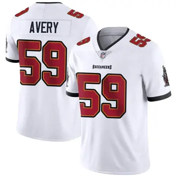 Nike Genard Avery Men's Limited Tampa Bay Buccaneers White Vapor Untouchable Jersey