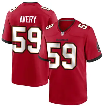 Nike Genard Avery Youth Game Tampa Bay Buccaneers Red Team Color Jersey