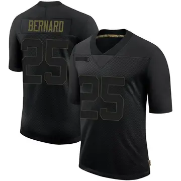 Nike Giovani Bernard Men's Limited Tampa Bay Buccaneers Black 2020 Salute To Service Jersey
