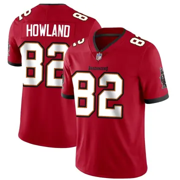 Nike JJ Howland Men's Limited Tampa Bay Buccaneers Red Team Color Vapor Untouchable Jersey