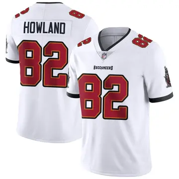 Nike JJ Howland Men's Limited Tampa Bay Buccaneers White Vapor Untouchable Jersey